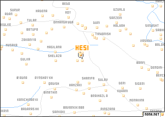 map of Hēsī