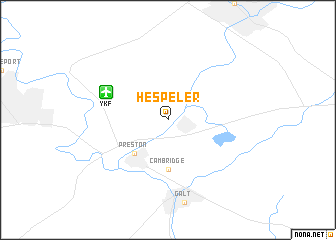 map of Hespeler