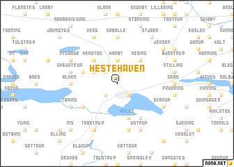 map of Hestehaven