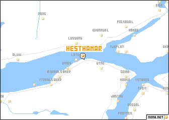 map of Hesthamar