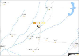 map of Hettick