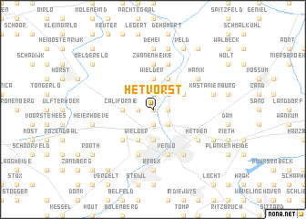 map of Het Vorst