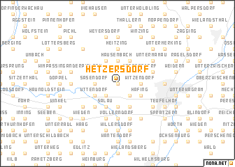 map of Hetzersdorf