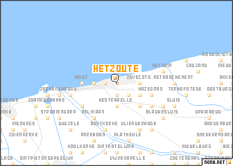 map of Het Zoute