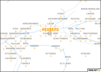 map of Heuberg