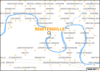 map of Heurteauville