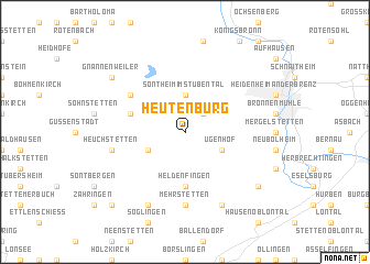 map of Heutenburg