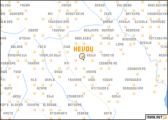 map of Hévou