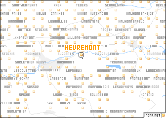 map of Hèvremont