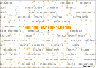 map of Hewanewela Sinhalabage