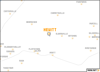 map of Hewitt