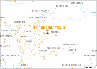 map of Ḩeydarābād-e Sākī