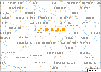 map of Ḩeydar Kolāchī