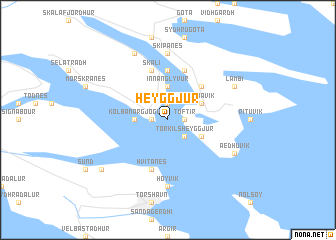 map of Heyggjur