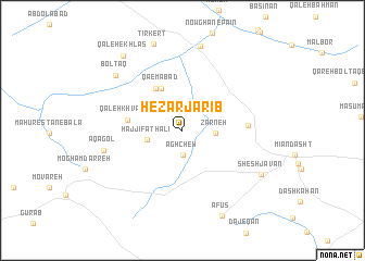 map of Hezārjarīb