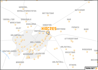 map of Hi-Acres