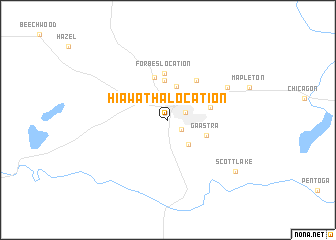 map of Hiawatha Location