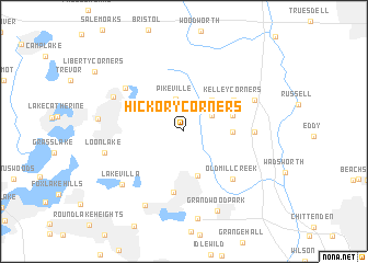 map of Hickory Corners