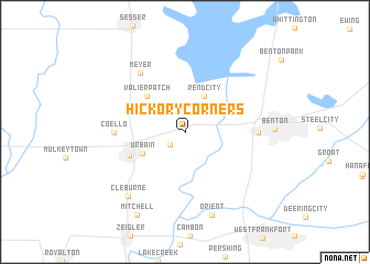 map of Hickory Corners