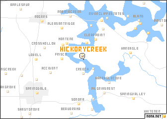 map of Hickory Creek