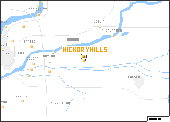 map of Hickory Hills