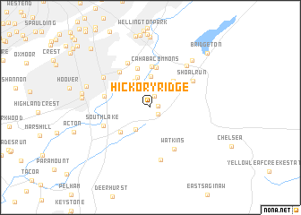 map of Hickory Ridge