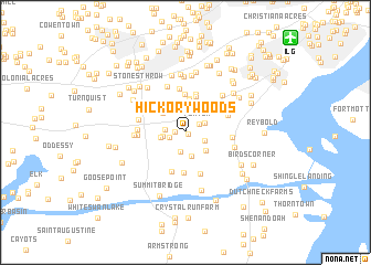 map of Hickory Woods