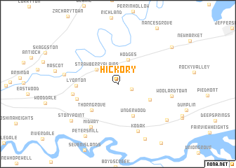 map of Hickory