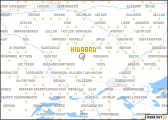 map of Hidaard