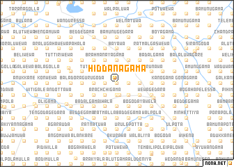 map of Hiddanagama