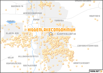 map of Hidden Lake Condominium