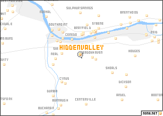 map of Hidden Valley