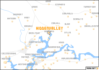 map of Hidden Valley