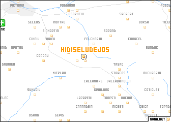 map of Hidişelu de Jos