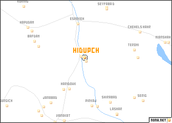 map of Hīdūpch