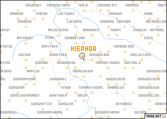 map of Hiệp Hòa