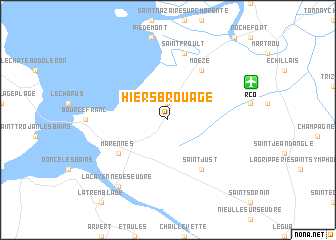 map of Hiers-Brouage