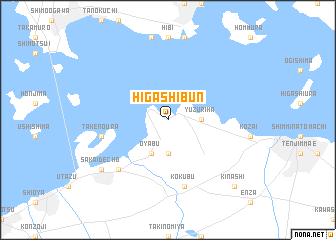 map of Higashibun