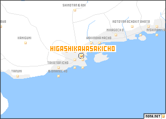 map of Higashi-kawasakichō