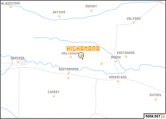 map of High Amana