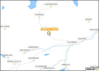 map of High Bank