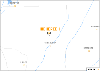 map of High Creek