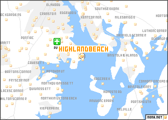 map of Highland Beach