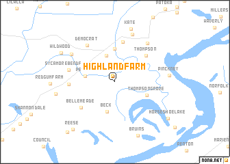 map of Highland Farm