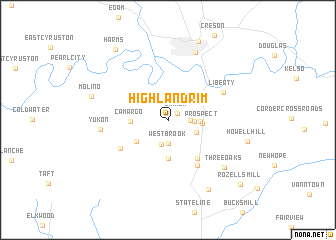 map of Highland Rim