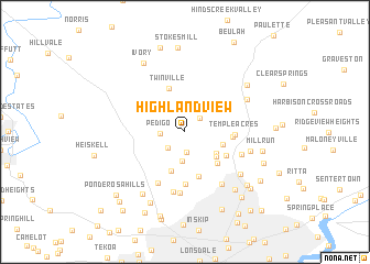 map of Highland View