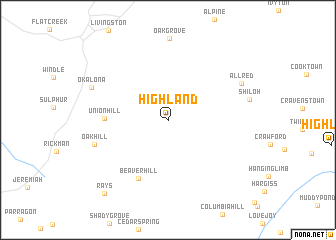 map of Highland