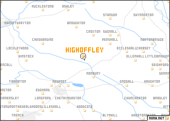 map of High Offley