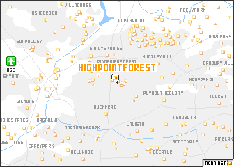 map of Highpoint Forest