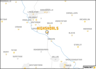 map of High Shoals